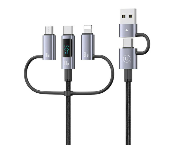 USAMS Kabel 6w1 Fast charging 60W 2m Aluminuim - 1569121 - zdjęcie